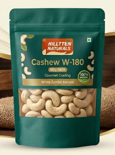 Hilltten Naturals Cashew W-180 | 100g