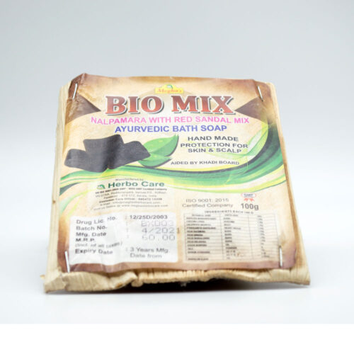 Bio Mix Nalpamara With Red Sandal Mix Ayurvedic Bath Soap